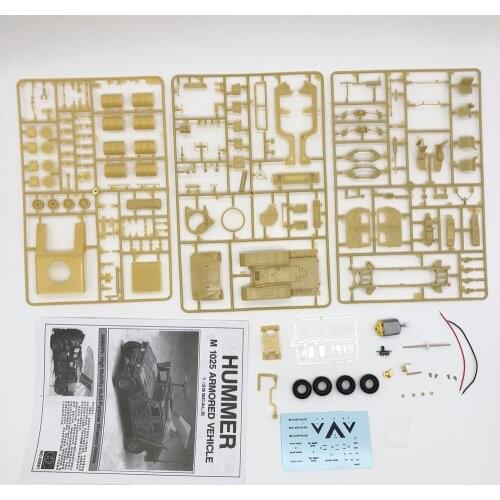 DIY 1:35 Hummerr Armed Car Toy Assembly Model 03501