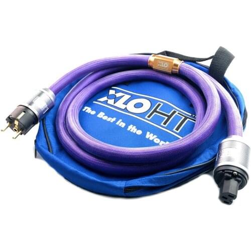 XLO Limited Edition 24K Gold Plated EU/ US AC Power Cord for Amplifier CD Player