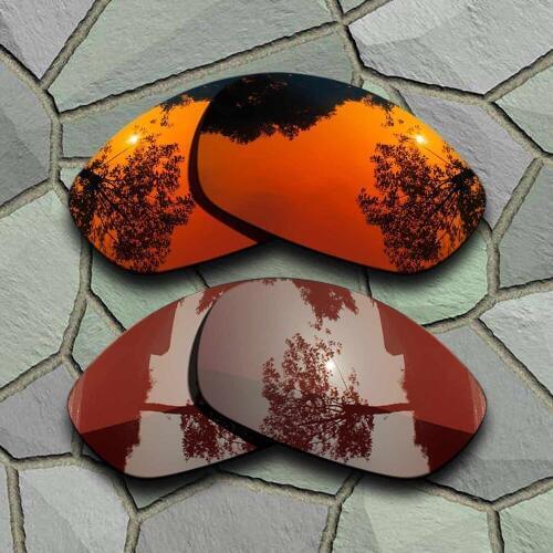 Red Orange&Bronze Brown Sunglasses Polarized Replacement Lenses for Oakley Straight Jacket 2007