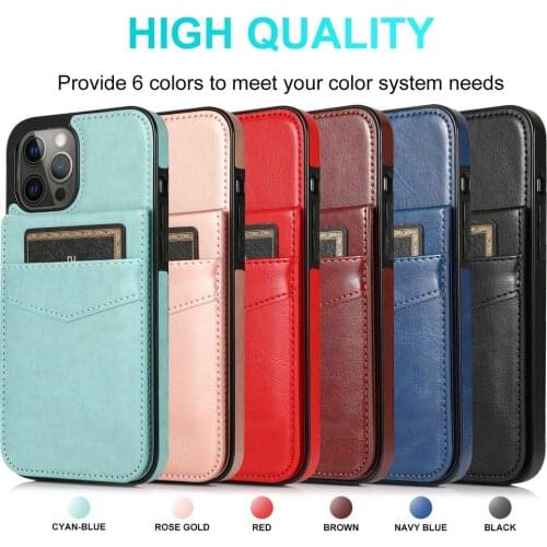 TWISTER.CK Mobile Phone Case Solid Color Plug-in Card Protective Case Cover For Iphone12 Precisely Cut Fashionable