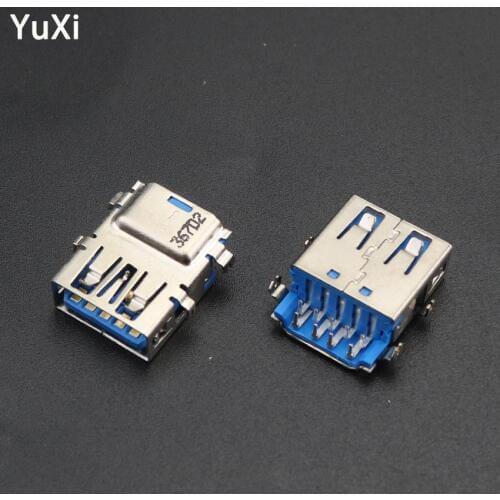 YuXi 10pcs USB 3.0 Jack Female Connector Dock Socket For Lenovo Acer Asus etc laptop motherboard USB interface Port