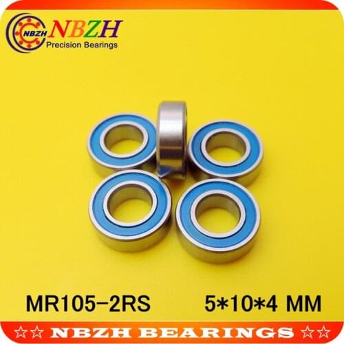 Factory direct sale High quality bearing ( blue rubber sealing cover ) MR105 RS MR105-2RS MR105RS L-1050 WBC5-10 5X10X4 mm