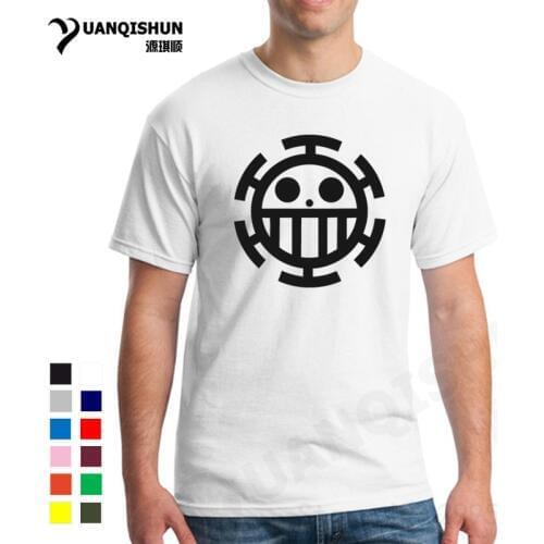 YUANQISHUN One Piece T Shirt Anime Trafalgar Law Cosplay T-Shirt Fashion Men Women Student Cotton Tops New Short Sleeve Tees