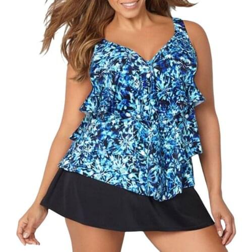 Women Swimwear Brazilian Monokini Skirt Swimsuit Plus Size Bathing Suit Vintage Retro Swimming Wear Bikinis