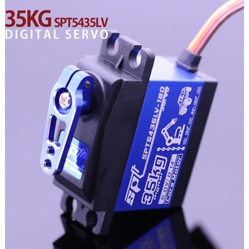1 /2/ 4PCS SPT 5435lv 35KG Large Torque Digital Coreless Servo Aluminium Metal Gears For RC Airplane Car Helicopter Part boat