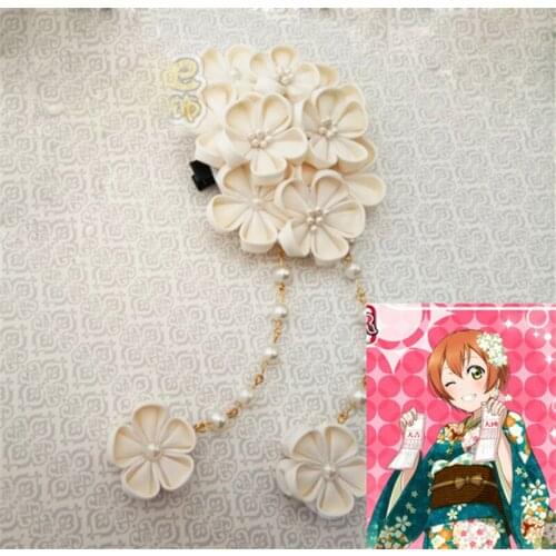 1pcs Anime Love Live! Rin Hoshizora Hairpin Hair Decoration for Kimono Cosplay Prop Headwear Hair Accessories for Women Girl