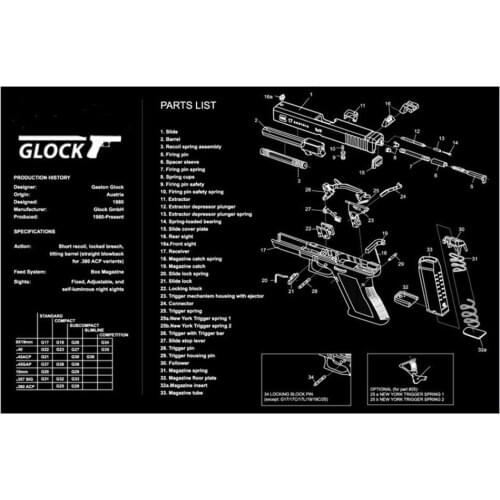 17 x 11 inch Soft Rubber Gaming Working Home Office Laptop Computer Mouse Pad-Rifle Pistol Gunsmith Repair Build Tool Bench Pads