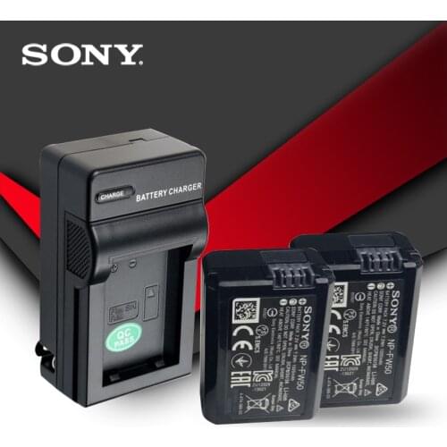 2pc/lot Sony Original NP-FW50 NP FW50 NPFW50 Battery NEX-7 NEX-5R NEX-F3 NEX-3D Alpha a5000 a6000 Alpha 7 a7II