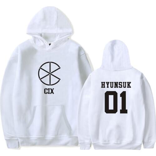 2020 CIX Black Hoodie Fashion Design CIX Sweatshirt Autumn Pullover Hoodies Sweatshirts Boys/Girls Harajuku Pullover Plus Size