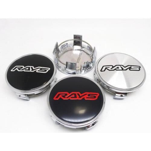 4pcs 62MM Rays Racing Wheel Center Hubs Cap Car Styling Dust Rims Cover Emblem Badge Auto Accessories