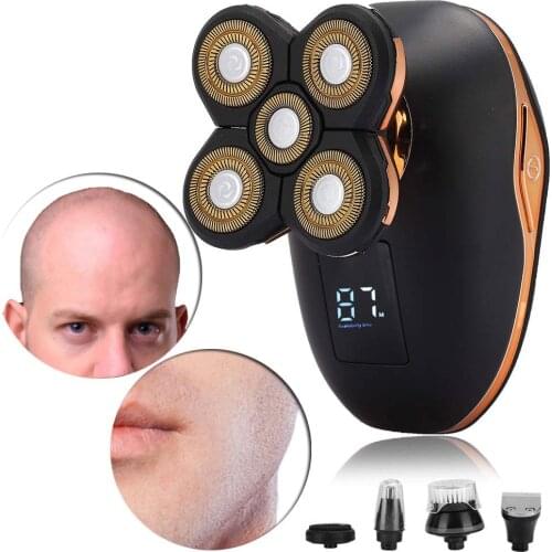 5 in 1 Multifunctional Shaver Men Electric Shaver Razor Wet & Dry Safety Razor Hair Beard Trimmer Razor Shaving Machine