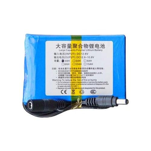 Free ship 12V 4000mAh 4Ah Polymer lithium battery Rechargeable batteries GPS LED lamp monitoring battery