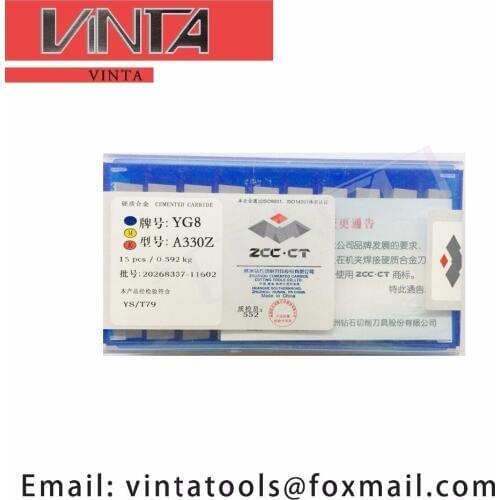 Free shipping high quality 15pcs/lots A330Z YG6/ YG8/ YW1/ YW2/ YT5/ YT14/ YT15 cnc caibide welding inserts