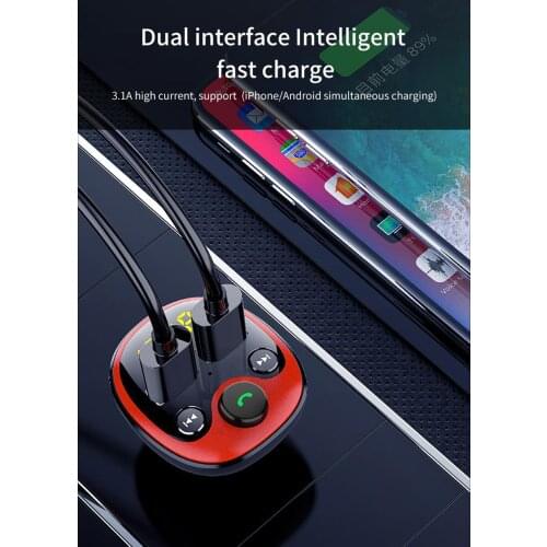 Bluetooth Car Hands-Free MP3 Player FM Transmitter Multifunction Charger