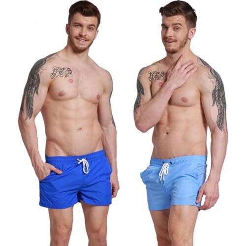 Quick Dry Mens Casual Beach Shorts Summer Swim Trunks Adjustable Strap Boxer Briefs Soccer Tennis Training Shorts No Intranet