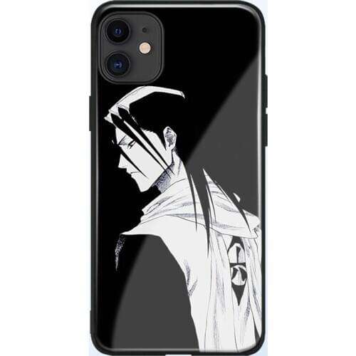 Byakuya Kuchiki BLEACH anime phone case glass shell for iPhone SE 6s 7 8 x xr xs 11 pro max Samsung S note 8 9 10 20 ultra Plus