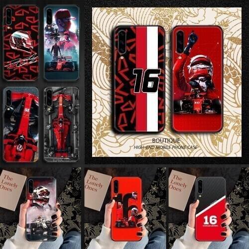 CHarles leclerc F1 16 Phone case For Samsung Galaxy A 3 5 7 8 10 20 21 30 40 50 51 70 71 E S 2016 2018 4G black art funda soft