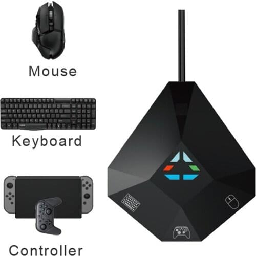Keyboard and Mouse Adapter Durable Stable USB Gamepad Adapter Controller Converter for PS4 for Xbox One for Switch
