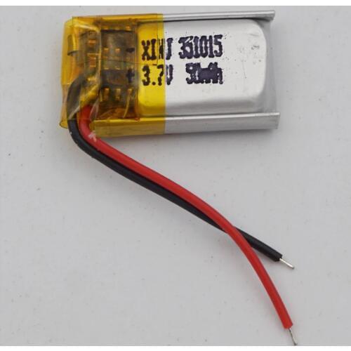 XINJ 3.7V 50 mAh lithium polymer battery lipo cell 351015 For GPS MP3 headphones bluetooth 3D glasses Record pen speaker watch