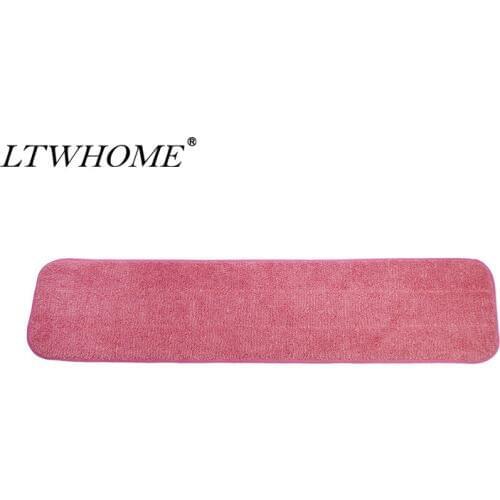 LTWHOME 24" Microfiber Wet or Dry Mop Pads in Red for Easy Cleaning