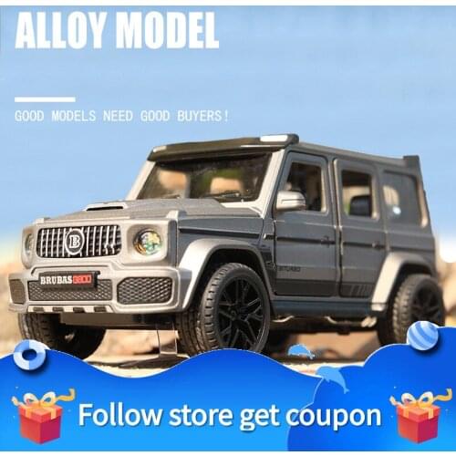 G800 SUV Car Model 1/32 Alloy Simulation Metal Big G Pull Back Sound Lighting Childrens Toys Collection Decorate Gift Boy