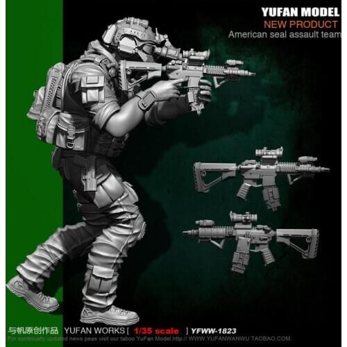 1/24(75mm) Yufan Model Resin Figure Kits Model self-assembled YFWW-1823