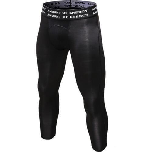 Mens Fitness Running Pants Quick Drying Elastic Waist Pants Outdoor Sports Running Exercise Leggings pant