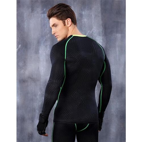Men sport compression tights running basketball fitness bodybuilding gym t shirt men lycra under tee tops Clothes