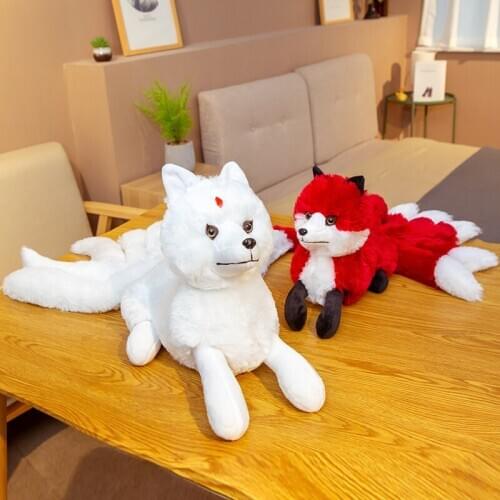 Soft Cute Long tail Fox Plush Toy Stuffed Kids Doll Fashion Kawaii Gift for Children Birthday Gift Home Shop Decor