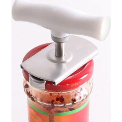 New Adjustable Jar Opener, Stainless Steel Lids Off Jar Opener & Bottle Opener, Adjustable Can Opener For 1-4 Inches