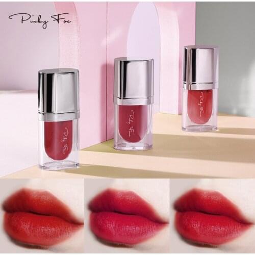 Pinkyfocus Water Powder Misty Air Lip Glaze Light and Smooth Velvet Mist Surface Matte Lipstick Makeup Popular Hot Selling