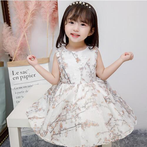 Newborn Girls Dress for Wedding Party Baby Girl Flower Dresses for Toddler Girls 1 Years Birthday Baptism Gowns Clothes