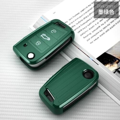 Folding 3 Button Car key case shell keyfob For Volkswagen VW Golf 7 MK7 Tiguan L Lamando Bora Lavida plus Touran Lamando