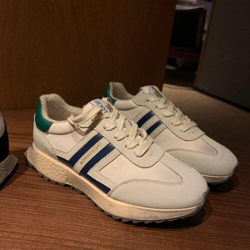 QZYERAI Women Sneakers Shoes For Women Cow Leather Fashion Mix Color Casual Daily Sneakers Lady Footwear Size 35-40