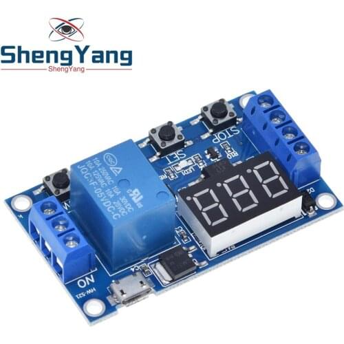 1 Channel 5V Relay Module Time Delay Relay Module Trigger OFF / ON Switch Timing Cycle 999 minutes for Arduino Relay Board Rele