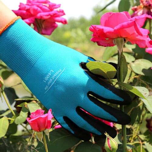 1 Pair Garden Gloves ABS Plastic Garden Rubber Gloves Quick Easy To Dig And Plant For Digging Planting