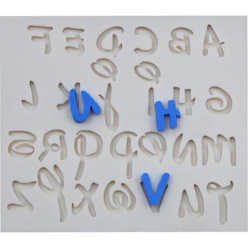 1 Pc 3D Letter Alphabet Silicone Message Board Mould Cake Soap Fondant Topper Mold Chocolate Decorating Tool