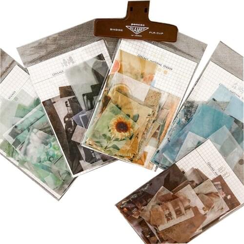 10Packs wholesale Sticker Handmade scrapbook Paper sticker pack ins collage hand material decorative stickers scrapbook 15*10CM