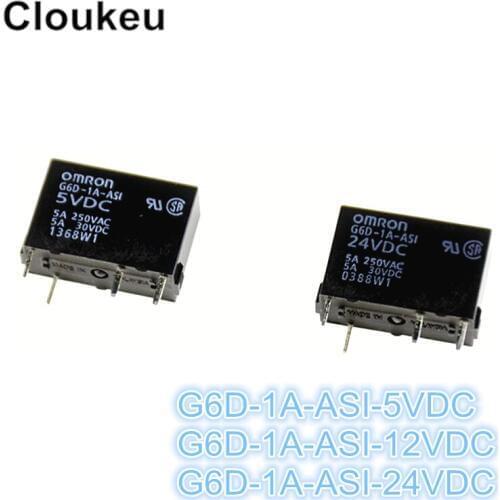 100Pcs Relay DIP4 G6D-1A-ASI-5VDC G6D-1A-ASI-12VDC G6D-1A-ASI-24VDC
