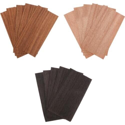 5pcs Acoustic Classic Guitar Wood Head Veneer DIY Decoration Guitar Replacement Parts Instrument Sandalwood Veneer Decoration