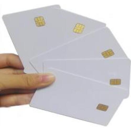 5000pcs/lot Blank Card Contact IC Card 5542 4442 contact ic card