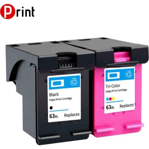 63 63XL Ink Cartridges Compatible for HP 63 XL Deskjet 1110 1112 2130 2131 2132 2133 2134 3630 printer