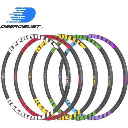 310g 29er MTB XC Asymmetric Carbon Rims Clincher Tubeless 25mm 27mm 30mm Inner Width UD 3K 12K 24H 28H 32H 29in mountain