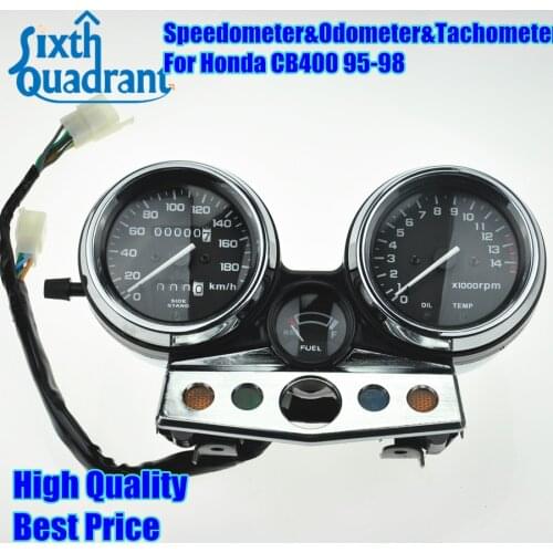 Free Shipping Motorcycle Speedometer Odometer Tachometer Gauges Cluster For Honda CB400 1995 1996 1997 1998 95 96 97 98