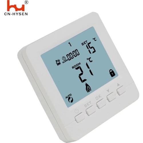 Wall Surface Flat Mounted Gas Boiler Thermostat With Dry Contact