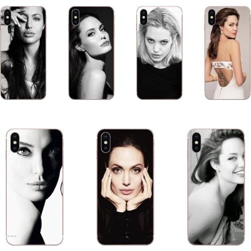 Angelina Jolie Exquisite Soft Transparent Cases Covers For LG G7 ThinQ G5 G6 K50 Q60 K40 K8 Q7 2018 2017 V40 V30 V20 V10