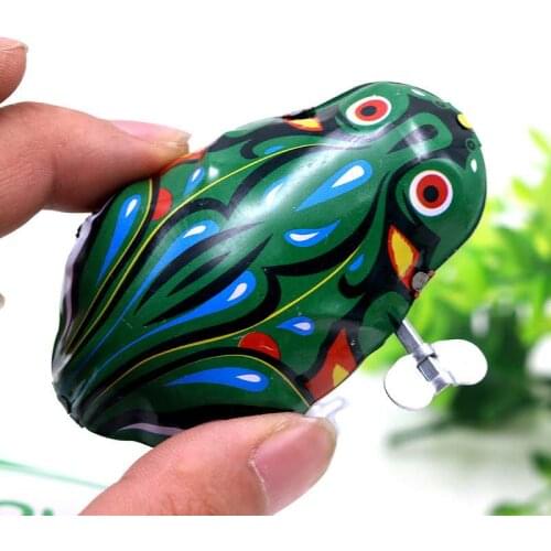 Classic Clockwork Frog Nostalgic Clockwork Toy Retro Toys Childre n Puzzle Education Toys For Baby Infant Kids