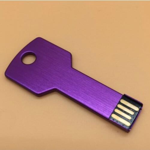 Key Metal USB 2.0 Customize Logo Pendrive USB Flash Drive Memoria Stick Clef USB 4GB 16GB 8GB 32GB 64GB(over 10pcs Free Logo)