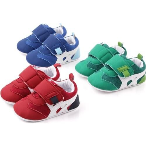 New Spring Autumn Baby Shoes Baby Boys Casual Soft Sole PU Suede Leather shoes Crib Anti-slip Sneakers First Walkers 0-18M