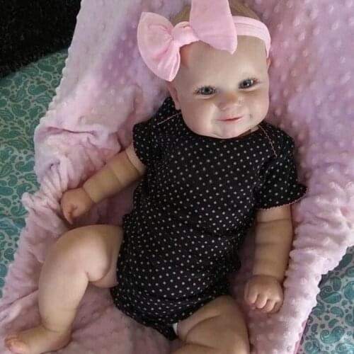 Reborn Baby Doll 50/60CM 2 Size Toddler Soft Touch Lifelike Maddie Reborn Doll Toys for Kids Birthday Gift for Lover